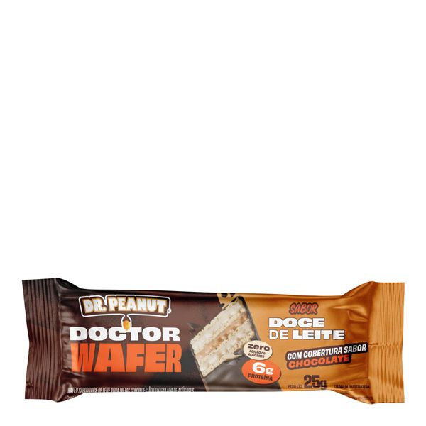 Barra de Proteína Dr.Peanut Wafer Sabor Doce de Leite 25g