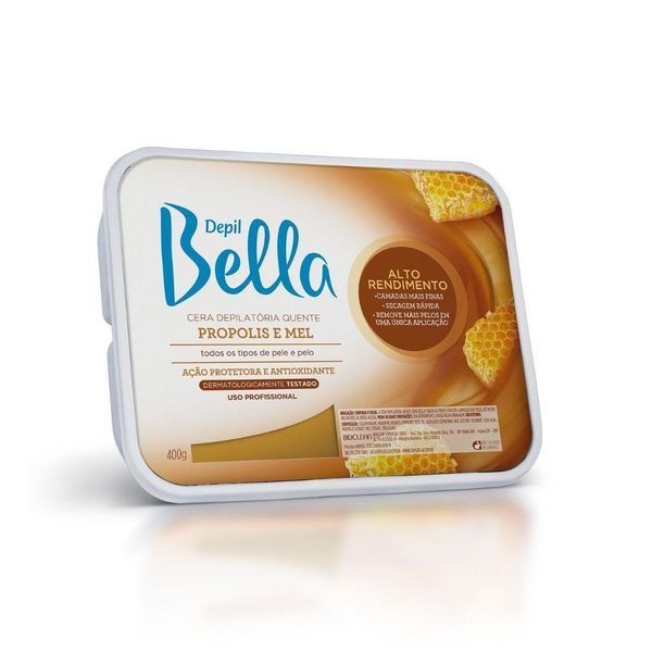 Cera Depilatória Depil Bella Própolis e Mel 400 g