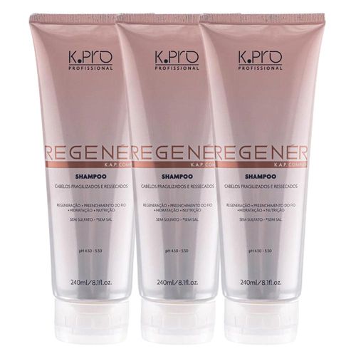 Kit K.Pro Regenér 3 Shampoos 240 ml Kit K.Pro Regenér 3 Shampoos 240 ml