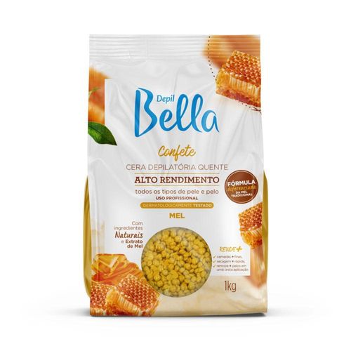 Cera Depilatória Depil Bella Quente Confete Mel 1000 g