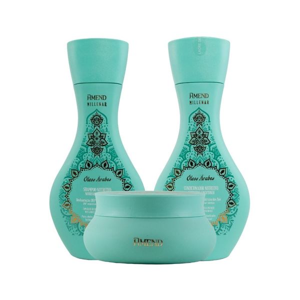 Kit Amend Oleos Arabes Shampoo Condicionador Mascara