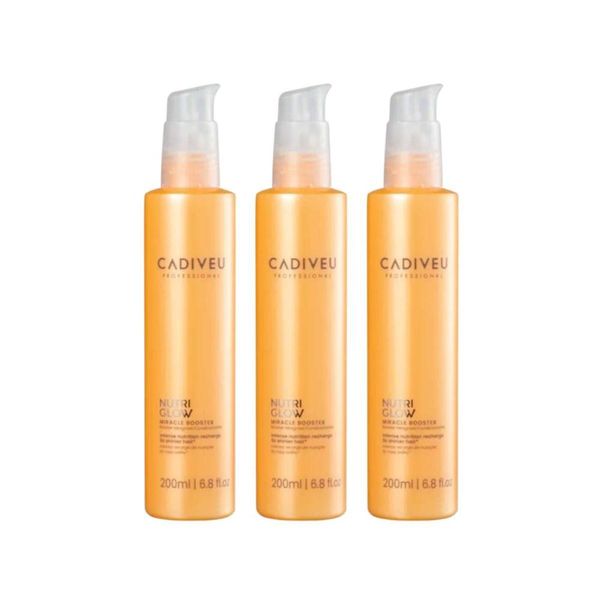 Kit Cadiveu Nutri Glow 3 Fluído de Tratamento 200 ml