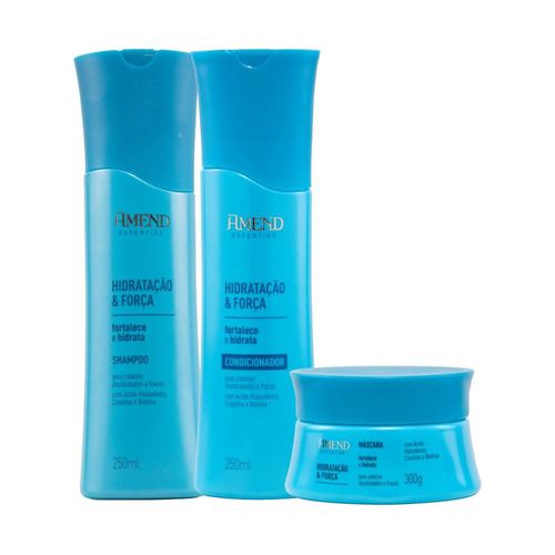 Kit Amend Hidratacao Forca Shampoo Condicionador Mascara