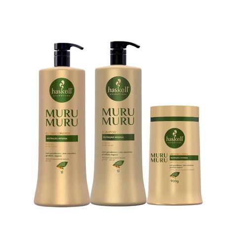 Kit Haskell Muru Muru Duo e Máscara 900ml Kit Haskell Muru Muru Duo e Máscara 900ml