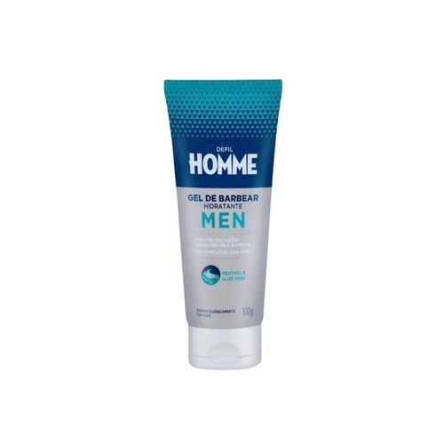 Depil Homme Gel de Barbear Hidratante 100 g