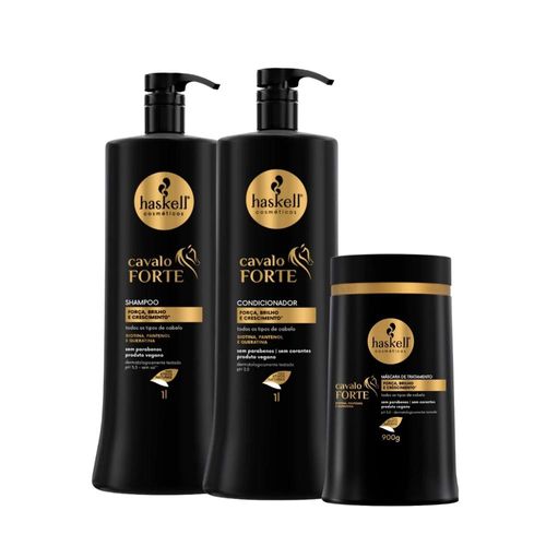 Kit Haskell Cavalo Forte Duo e Máscara 900 g Kit Haskell Cavalo Forte Duo e Máscara 900 g