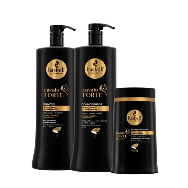 Kit Haskell Cavalo Forte Duo e Máscara 900 g