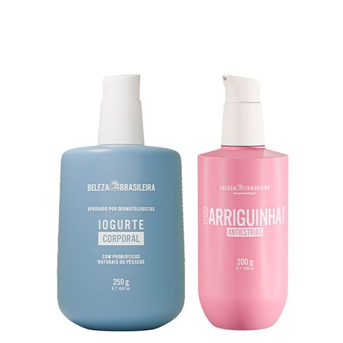 Kit Beleza Brasileira Hidratante Corporal Iogurte Corporal 250ml + Barriguinha Antiestrias 200g Kit