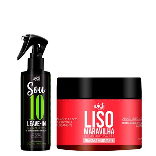 Kit Widi Care Liso Maravilha Máscara 300g + Leave-In Sou 10 200ml Kit Kit Widi Care Liso Maravilha Máscara 300g + Leave-In Sou 10 200ml Kit