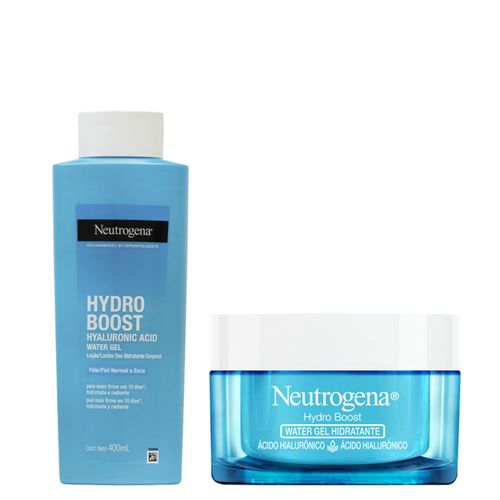 Kit Neutrogena Hydro Boost Hidratante Facial 50g + Gel Hidratante Corporal 400ml Kit Kit Neutrogena Hydro Boost Hidratante Facial 50g + Gel Hidratante Corporal 400ml Kit
