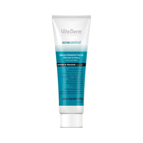 Vita Derm Acne Control Argiloterapia Máscara Facial 100 g