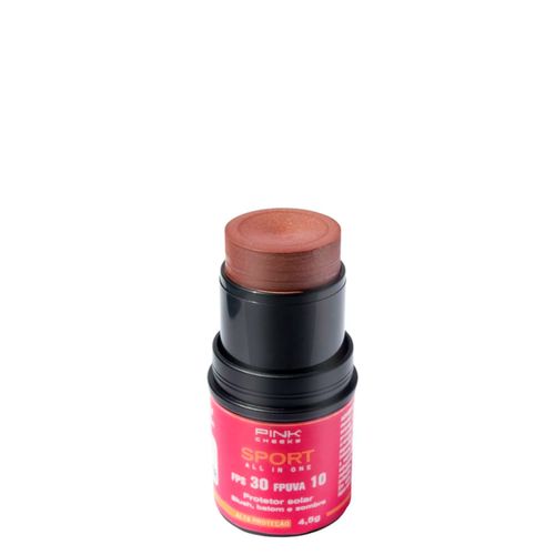 Blush em Bastão Cremoso com Protetor Solar Semi Matte Pink Cheeks Sport All In One Fps 30 Fpuva 10 Terracota 4,5g Terracota Blush em Bastão Cremoso com Protetor Solar Semi Matte Pink Cheeks Sport All In One Fps 30 Fpuva 10 Terracota 4,5g Terracota