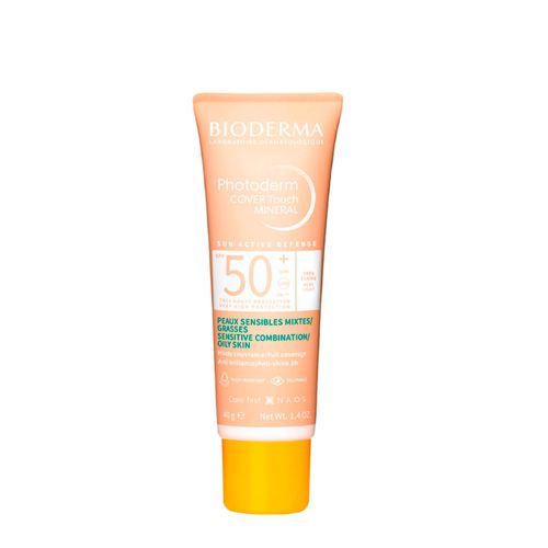 Protetor Solar Facial Matte Bioderma Photoderm Cover Touch Mineral FPS 50+ Muito Claro 40g Muito Claro