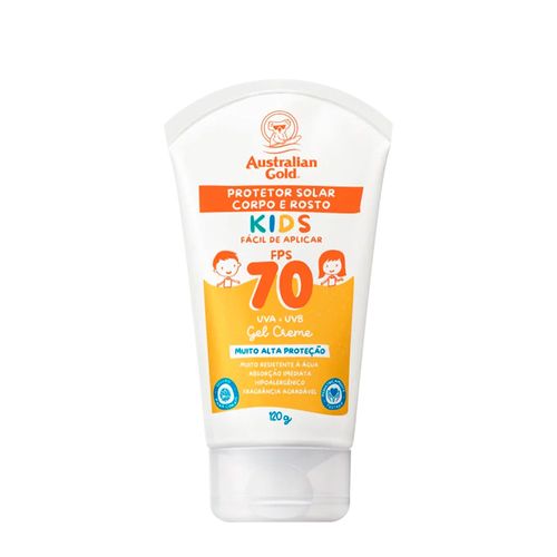 Protetor Solar Infantil Australian Gold Kids Corpo e Rosto FPS 70 - 120g FPS 70