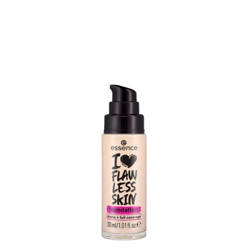 Base Líquida Essence I Love Flawless Skin Fps 20 Matte 10 Light Porcelain 30ml 10 Light Porcelain Base Líquida Essence I Love Flawless Skin Fps 20 Matte 10 Light Porcelain 30ml 10 Light Porcelain