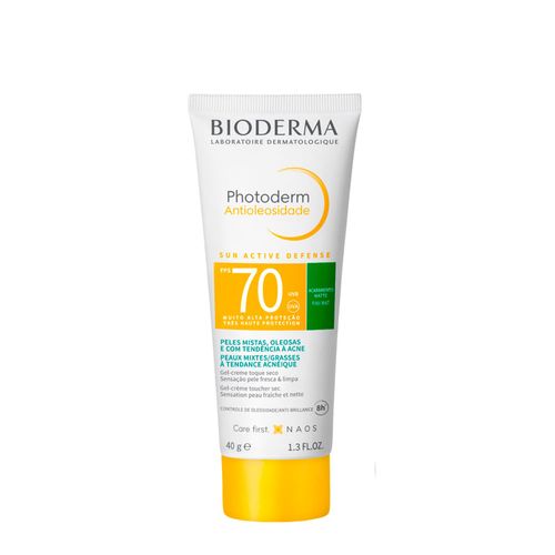 Protetor Solar Facial Bioderma Photoderm Antioleosidade FPS 70 sem Cor Sem Cor