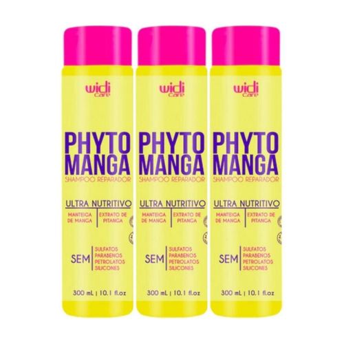 Kit Widi Care PhytoManga 3 Shampoo Reparador 300 ml