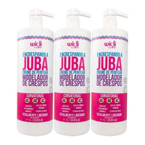 Kit Widi Care Encrespando a Juba 3 Creme de Pentear 1 Litro