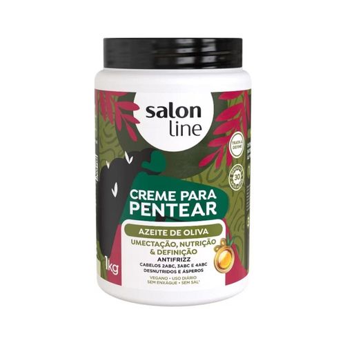 Creme de Pentear Salon Line Azeite de Oliva 1 Kg Creme de Pentear Salon Line Azeite de Oliva 1 Kg