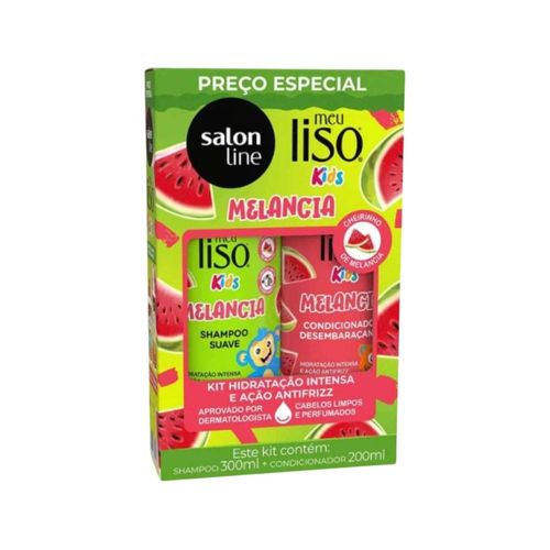 Kit Salon Line Meu Liso Melancia Shampoo e Condicionador Kit Salon Line Meu Liso Melancia Shampoo e Condicionador