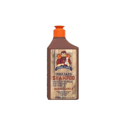 Barba Forte Ironjack Shampoo Limpeza Revitalizante 250 ml