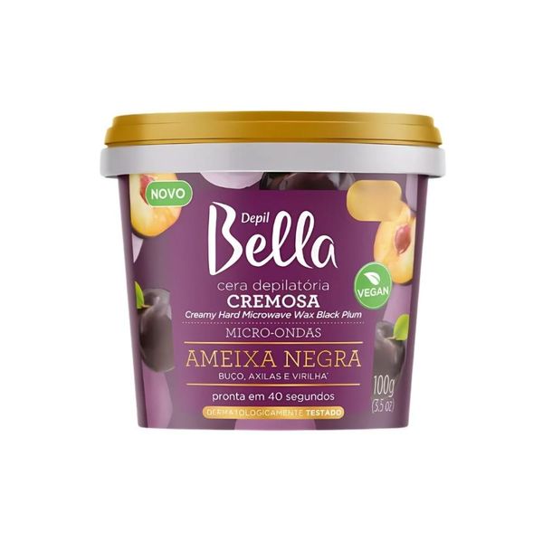 Cera Depilatória Depil Bella Micro-Ondas Ameixa Negra 100 g