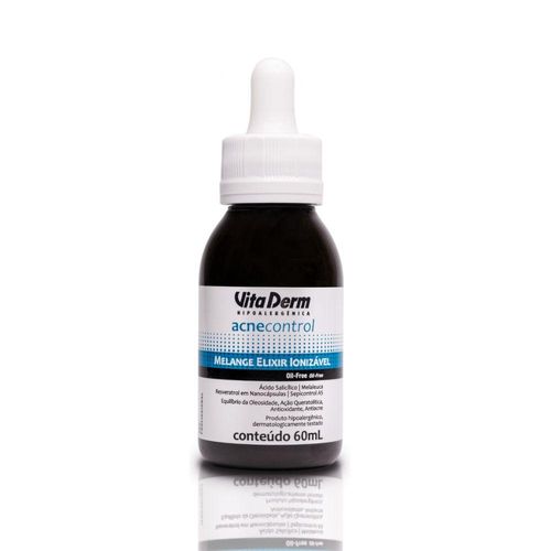 Vita Derm Acne Control Melange Elixir Ionizável 60 ml Vita Derm Acne Control Melange Elixir Ionizável 60 ml