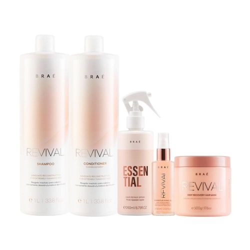 Kit Braé Revival e Essencial Home Care 5 Produtos Kit Braé Revival e Essencial Home Care 5 Produtos