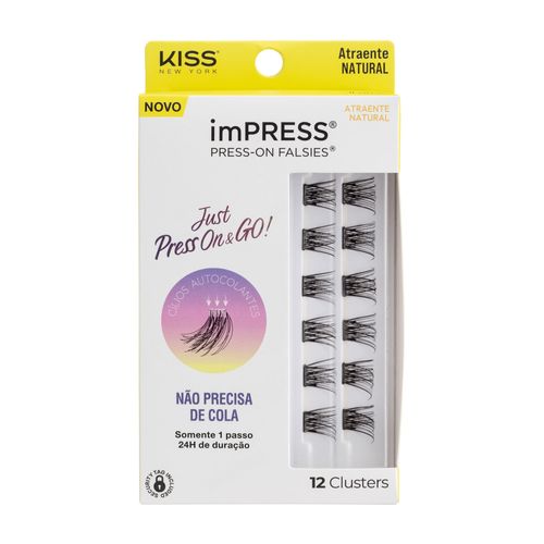 Cílios Postiços imPRESS Mini REFIL Atraente Natural - Kiss New York Atraente Natural