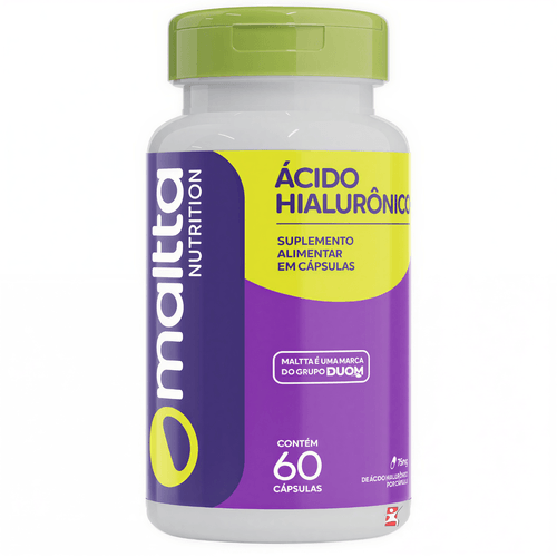 ÁCDO HIALURÔNICO 75MG 1 AO DIA 60 CÁPSULAS - MALTTA NUTRITION