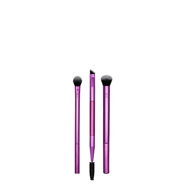 Kit de Pincéis para Maquiagem Real Techniques Eye Shade + Blend Roxo -