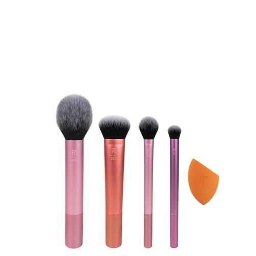 Kit de Pincéis para Maquiagem Real Techniques Everyday Essentials Set Roxo Roxo