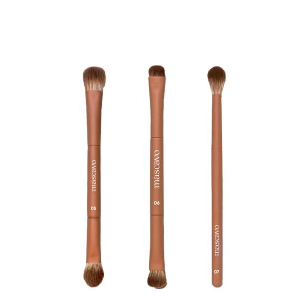Kit de Pincéis de Maquiagem Mascavo Pro Series Eyes Brush Kit