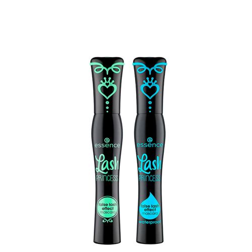 Kit Essence Máscara para Cílios Lash Princess Preta 12ml + Máscara para Cílios Waterproof Preta 12ml Kit