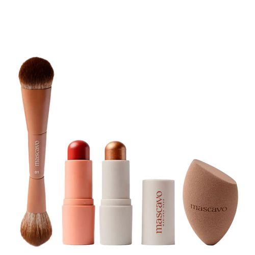 Kit Mascavo Hibiscus Glow & Go Trio + Problender Esponja Grande Kit Kit Mascavo Hibiscus Glow & Go Trio + Problender Esponja Grande Kit