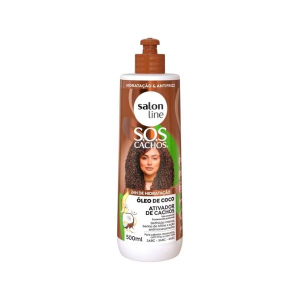 Salon Line SOS Cachos Óleo de Coco Ativador de Cachos 500ml