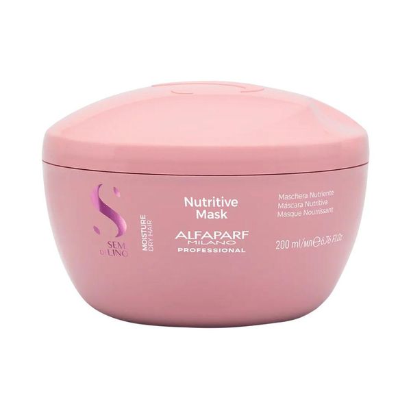 Máscara Alfaparf Semi Di Lino Moisture Máscara de Hidratação e Nutrição 200 ml Mascara Alfaparf Semi Di Lino Moisture Hidratacao 200 ml