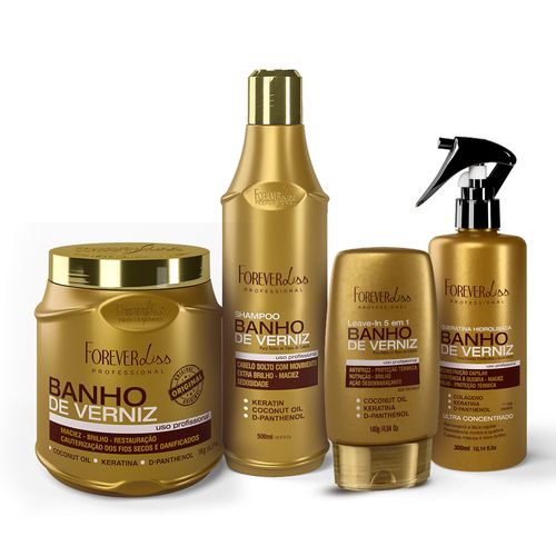 Kit Banho De Verniz Extremo Profissional Forever Liss U