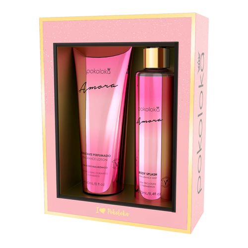 Kit Pokoloka Amora - Loção Corporal 240ml + Body Splash 250ml Kit