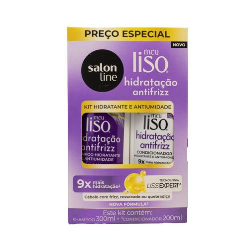 Kit Salon Line Meu Liso Hidratação Shampoo e Condicionador