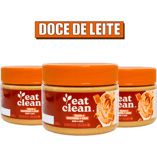 3 pastas de castanha de caju Doce de leite 300g