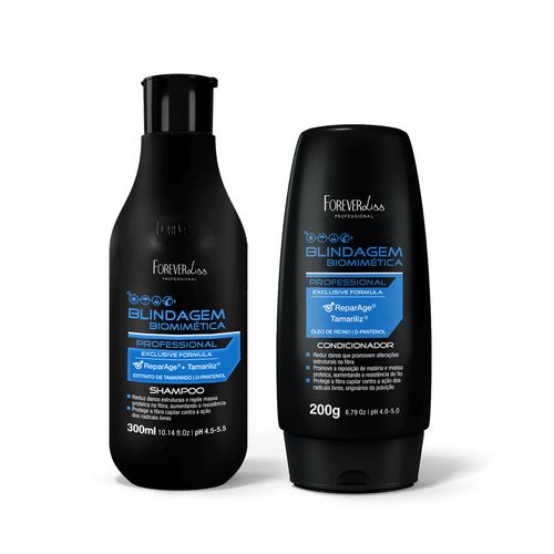 Kit Shampoo e Condicionador Blindagem Capilar Forever Liss U