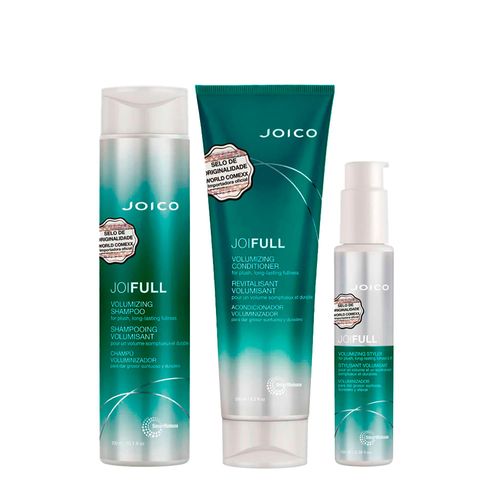 Kit Joico Joifull Volumizing - Shampoo 300ml + Condicionador 250ml + Leave-In 100ml Kit Kit Joico Joifull Volumizing - Shampoo 300ml + Condicionador 250ml + Leave-In 100ml Kit