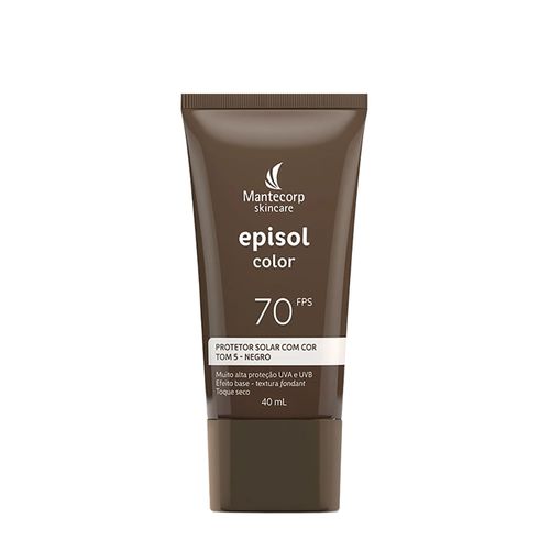Protetor Solar Facial Mantecorp Episol Color Tom 5 Negro FPS 70 40ml Tom 5 Negro