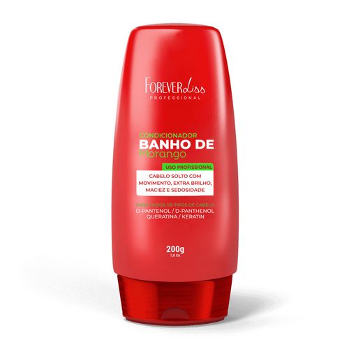 Condicionador Banho de Verniz Morango Forever Liss 200g ÚNICO
