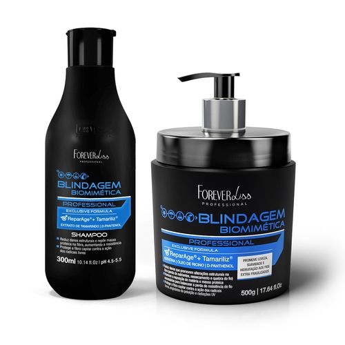 Kit Shampoo e Máscara Blindagem Capilar Forever Liss U