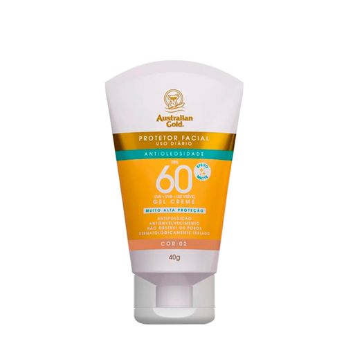 Protetor Solar Facial Matte Australian Gold Cor 02 FPS 60 40g 02
