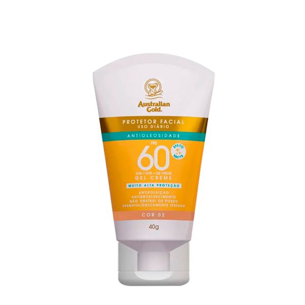 Protetor Solar Facial Matte Australian Gold Cor 02 FPS 60 40g 02