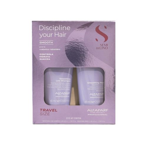 Kit Alfaparf Discipline Your Hair Smooth Controle Frizz 120 ml Kit Alfaparf Discipline Your  Smooth Controle Frizz 120ml