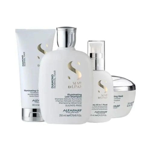 Kit Alfaparf Semi Di Lino Diamond Illuminating Completo Pequeno Kit Alfaparf Semi Di Lino Diamond Completo Pequeno